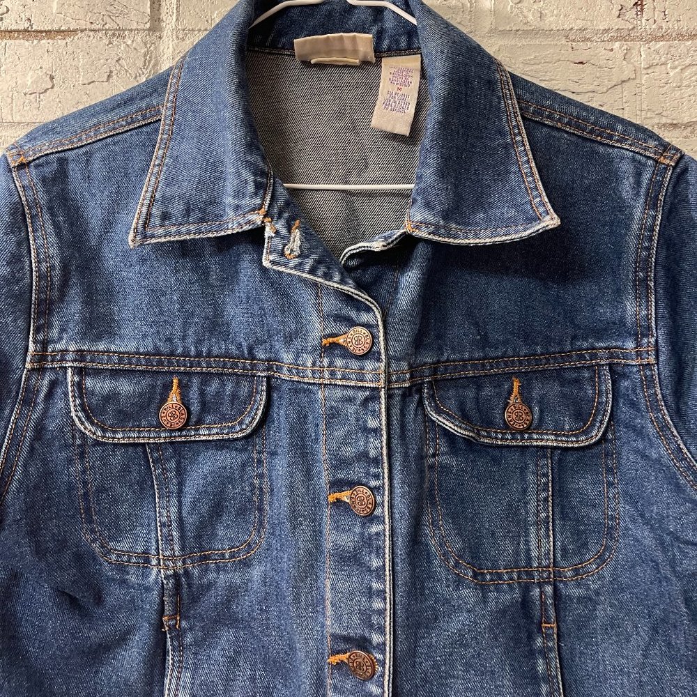 Billblass Vintage Long Sleeve 2 Pocket Denim Jacket Med